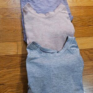 Lot of 3 Activewear Long sleeve Tee Bundle (2 Apana + 1 Kyodan)
